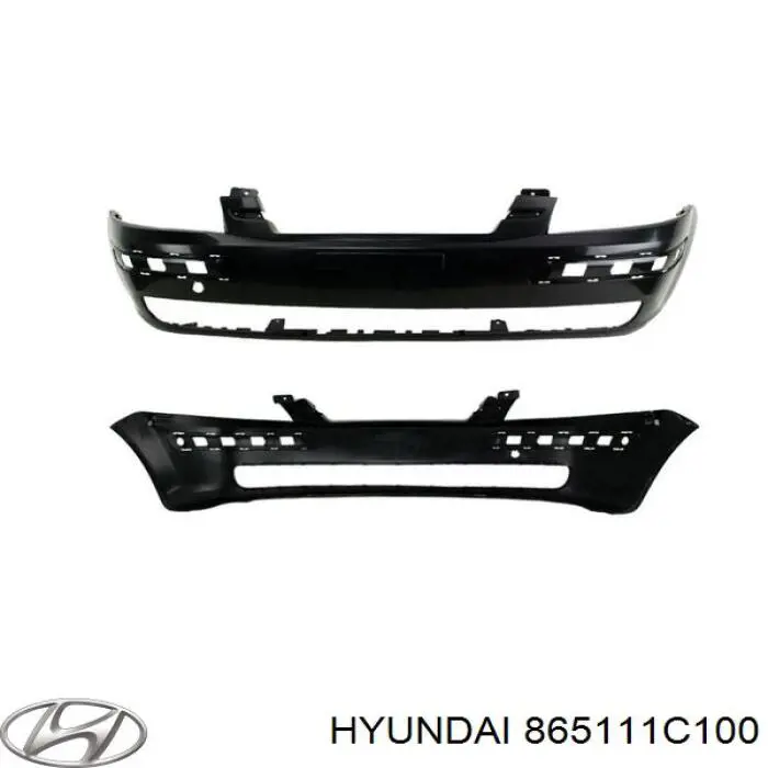 Купить 865111C100 Hyundai/Kia Буфер (бампер) передний
