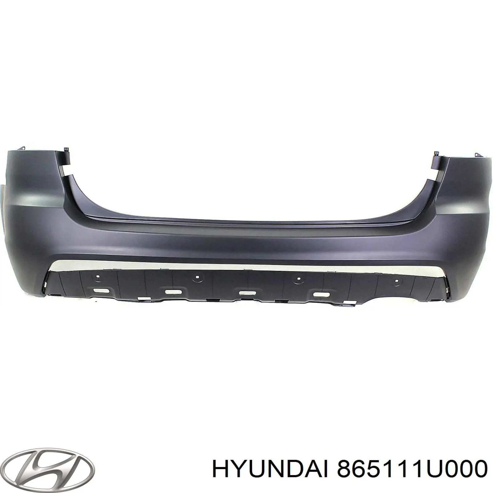 Бампер передний, верхняя часть Hyundai/Kia 865111U000 цена, от 52.68 USD