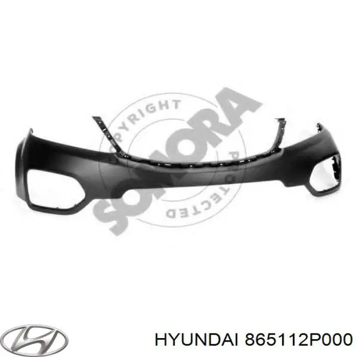 Купить 865112P000 Hyundai/Kia Бампер передний, верхняя часть