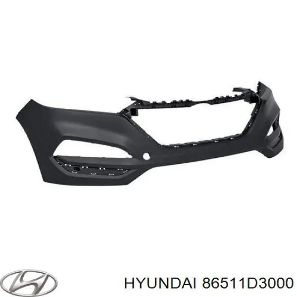86511D3000 Hyundai/Kia бампер передний, верхняя часть