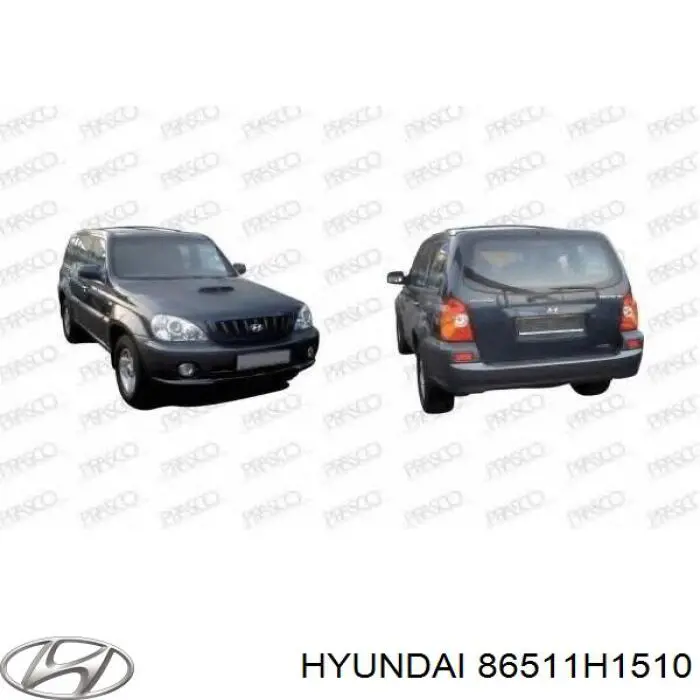 86511H1510 Hyundai/Kia передний бампер