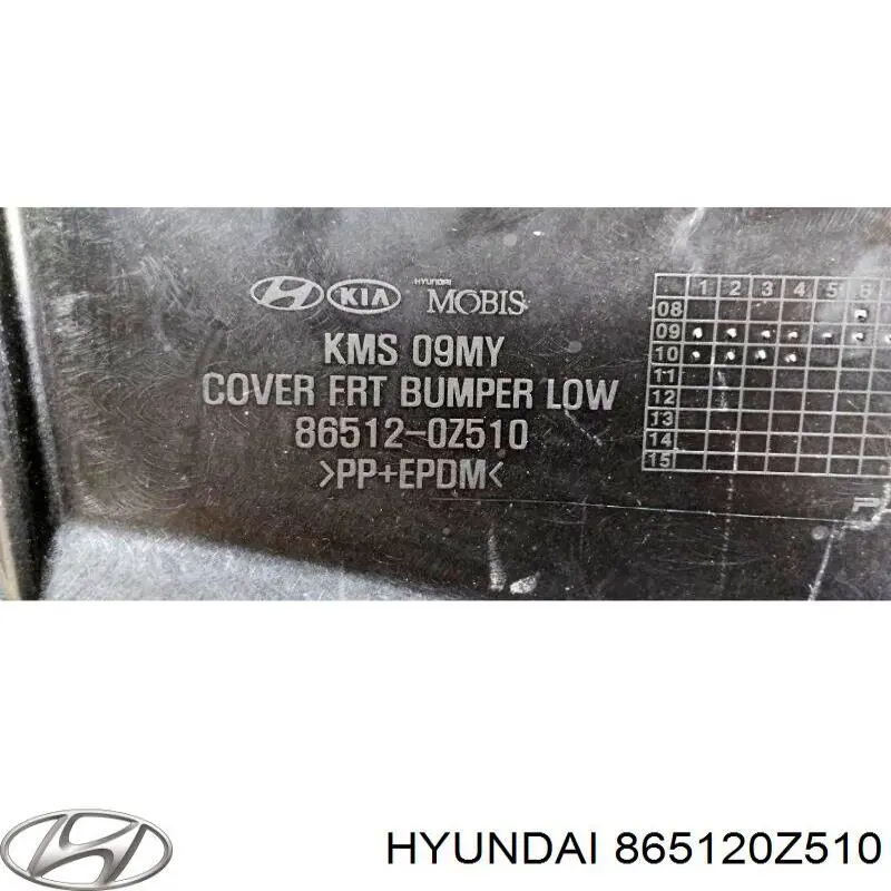 Бампер передний, нижняя часть Hyundai/Kia 865120Z510 цена, от  USD