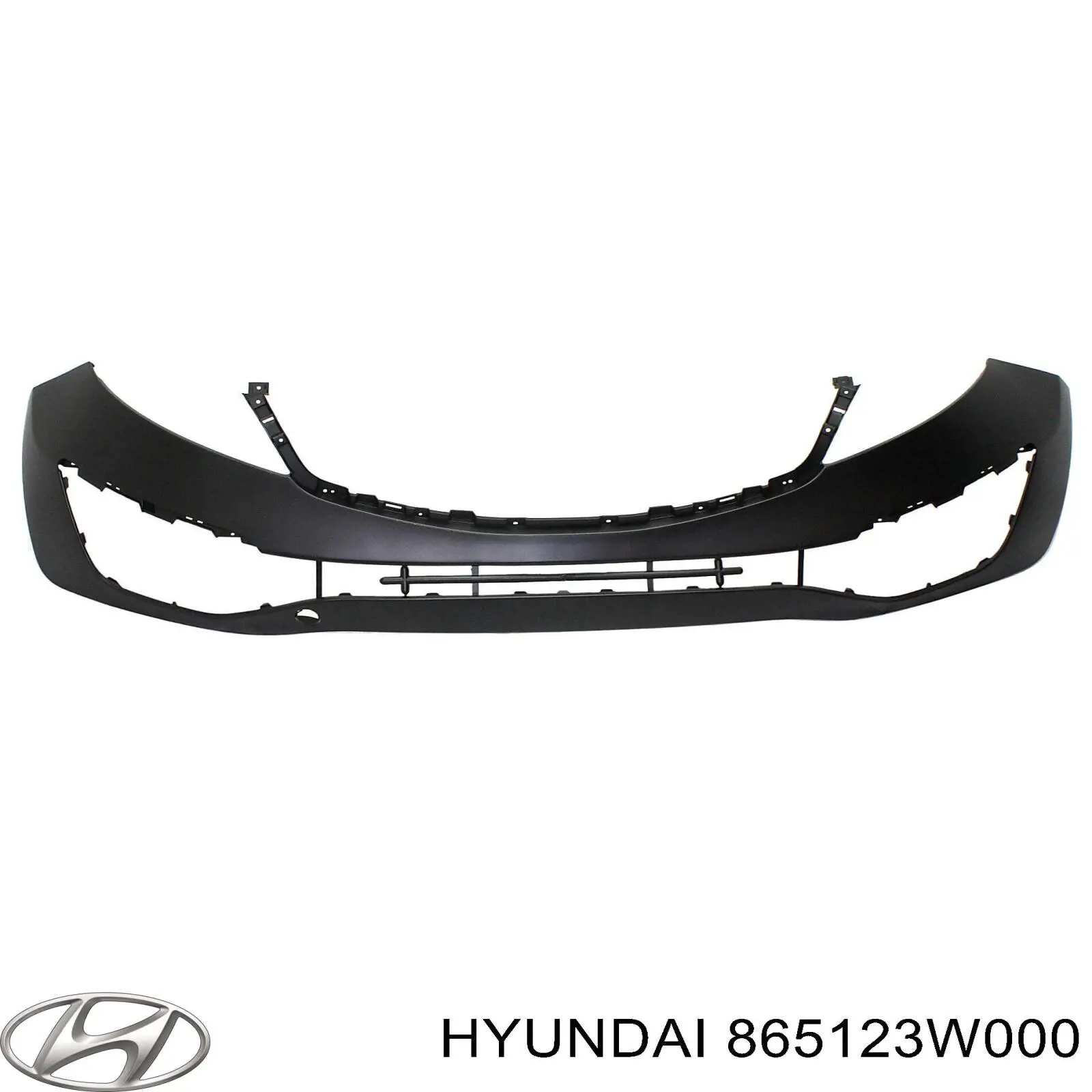 Передний клык бампера Hyundai/Kia 865123W000