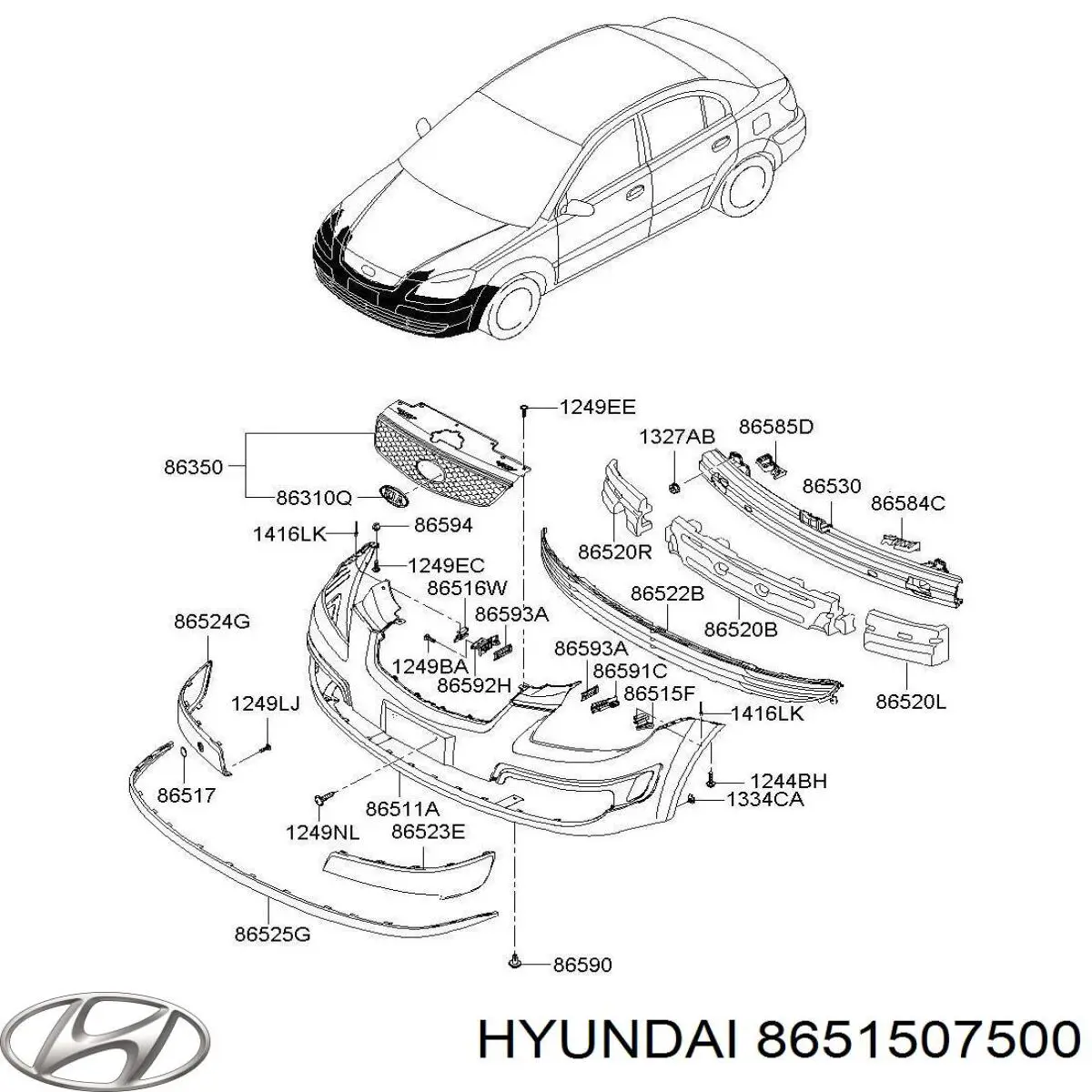 8651507500 Hyundai/Kia 