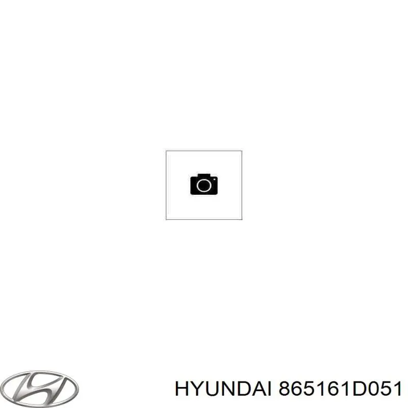 Заглушка (решетка) противотуманных фар бампера переднего левая 865161D051 Hyundai/Kia