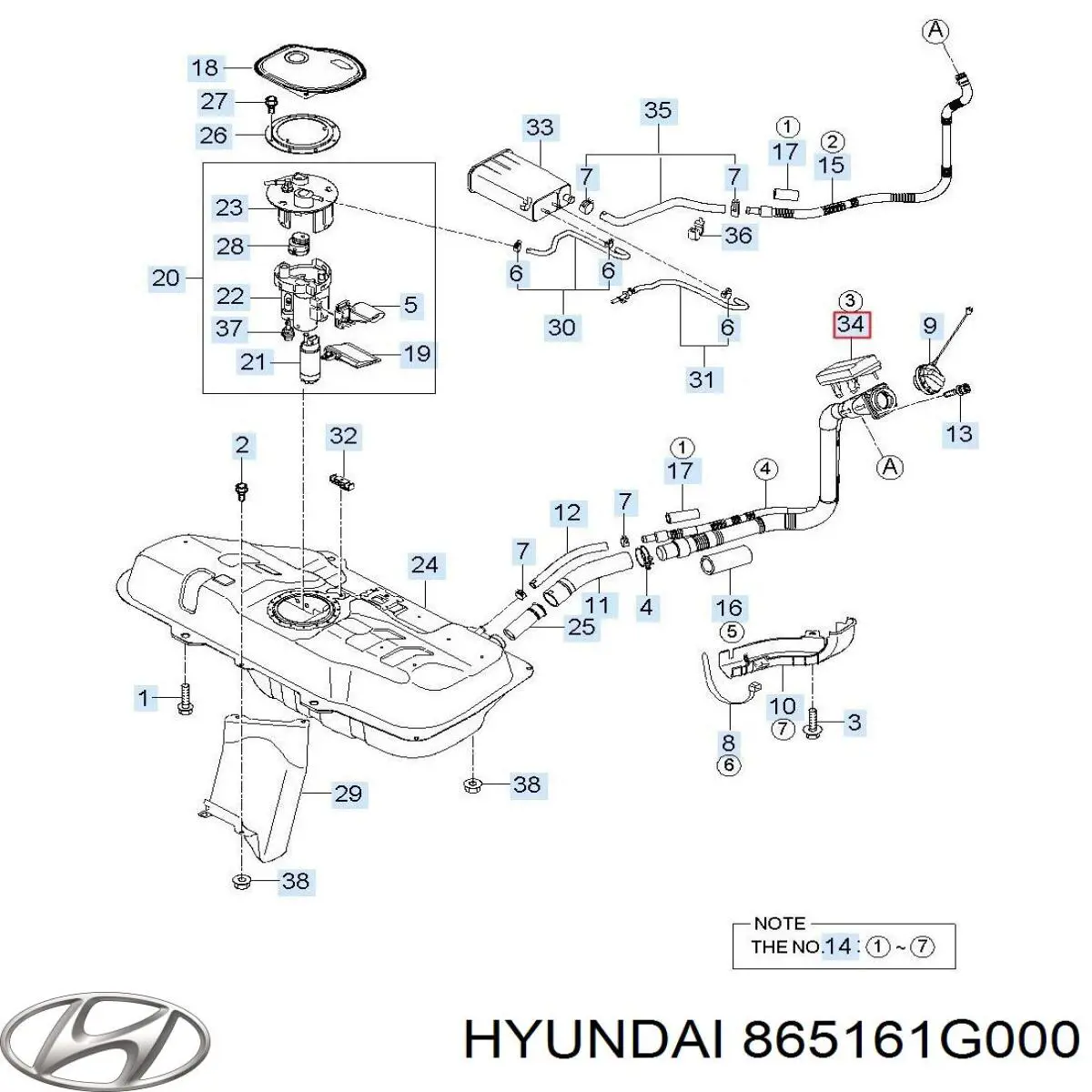 865161G000 Hyundai/Kia 