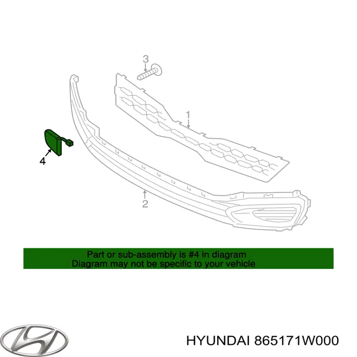  865171W000 Hyundai/Kia