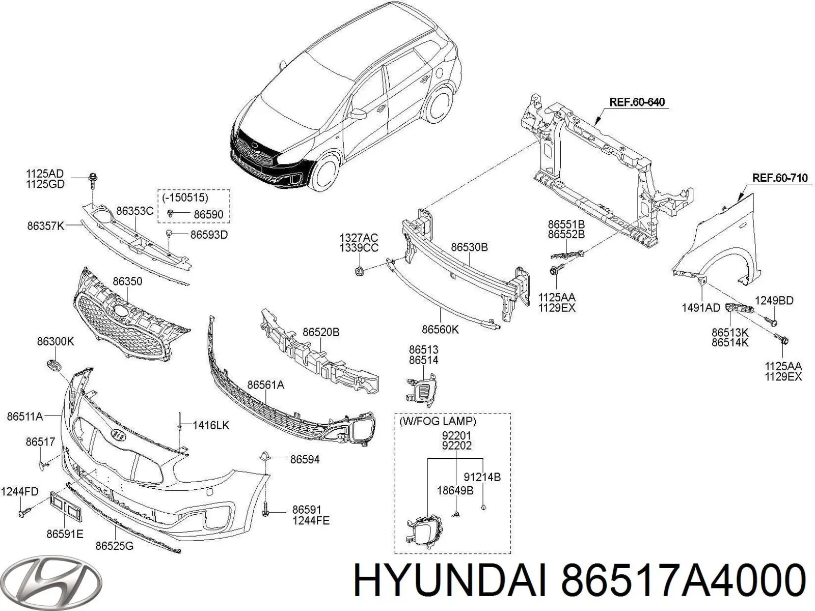  86517A4000 Hyundai/Kia