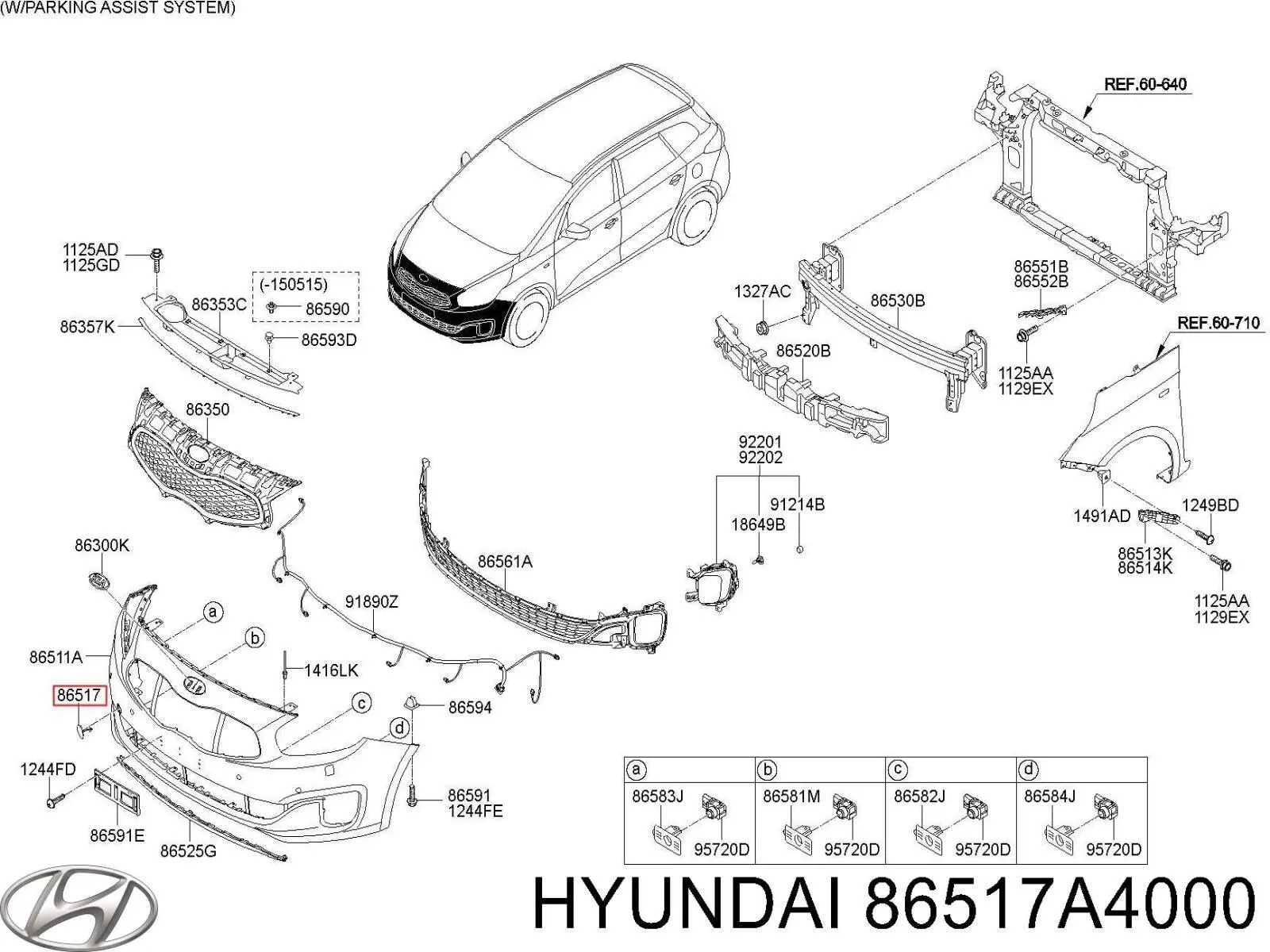  Hyundai/Kia 86517A4000 цена, от 1.50 USD