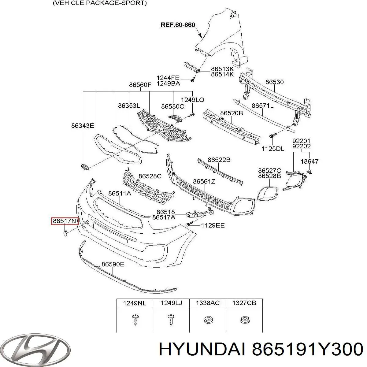 865191Y300 Hyundai/Kia 