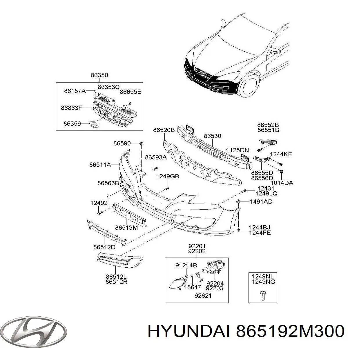 865192M300 Hyundai/Kia 