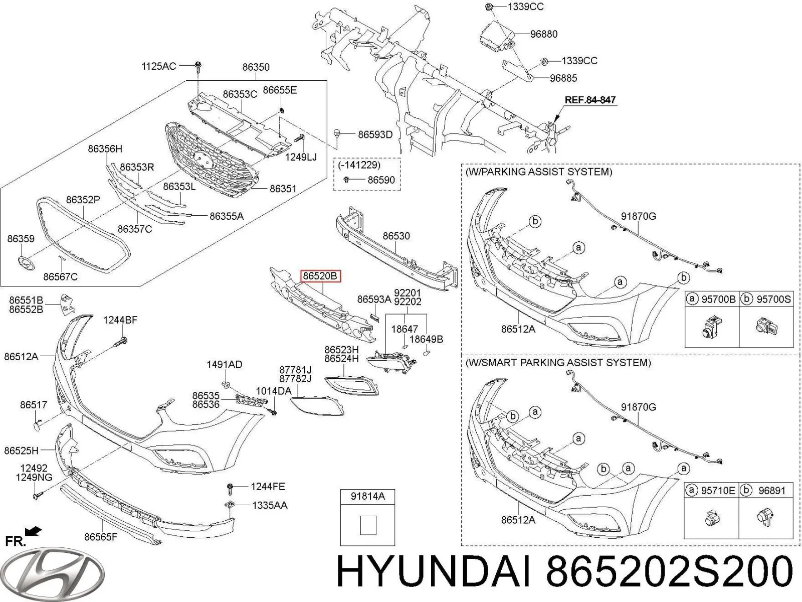 Энергопоглотитель переднего бампера Hyundai/Kia 865202S200 цена, от 15.56 USD