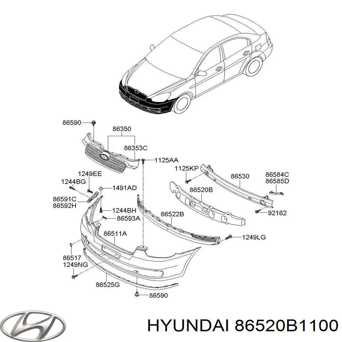  86520B1100 Hyundai/Kia