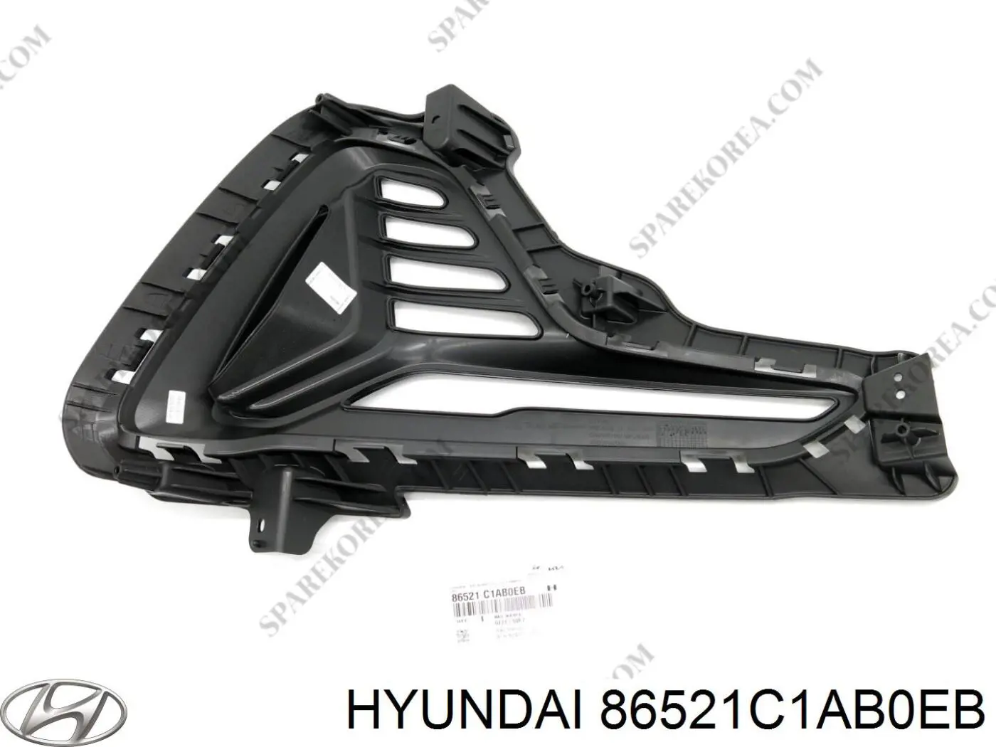 Ободок (окантовка) фары противотуманной левой на Hyundai Sonata LF