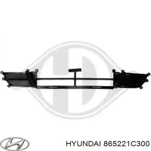 Решетка бампера на Hyundai Getz 