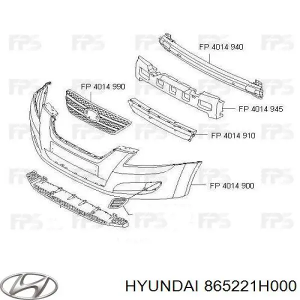 Решетка бампера переднего внутренняя часть Hyundai/Kia 865221H000 цена, от 13.83 USD