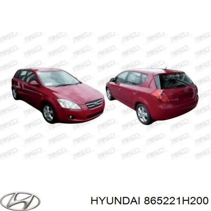 Решітка переднього бампера 865221H200 Hyundai/Kia