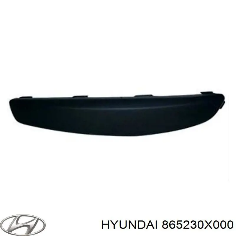 865230X000 Hyundai/Kia молдинг бампера переднего левый
