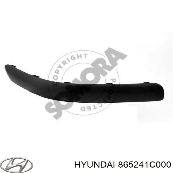 Купить 865241C000 Hyundai/Kia Накладка бампера переднего правая