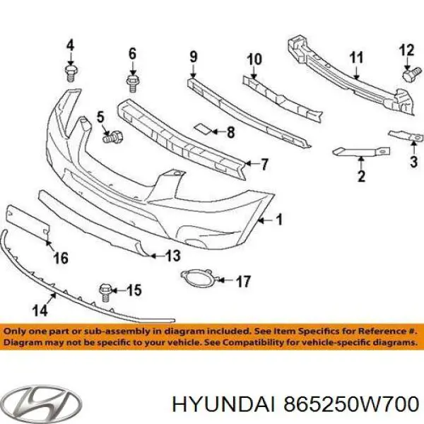 865250W700 Hyundai/Kia 