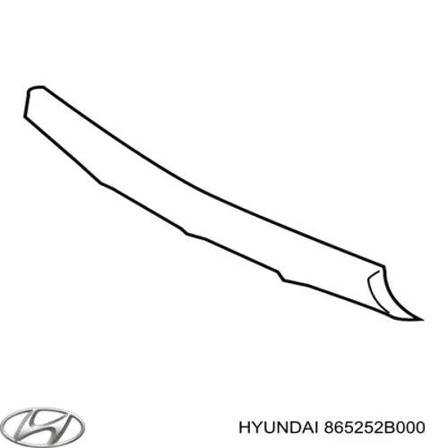 Решетка бампера переднего нижняя 865252B000 Hyundai/Kia