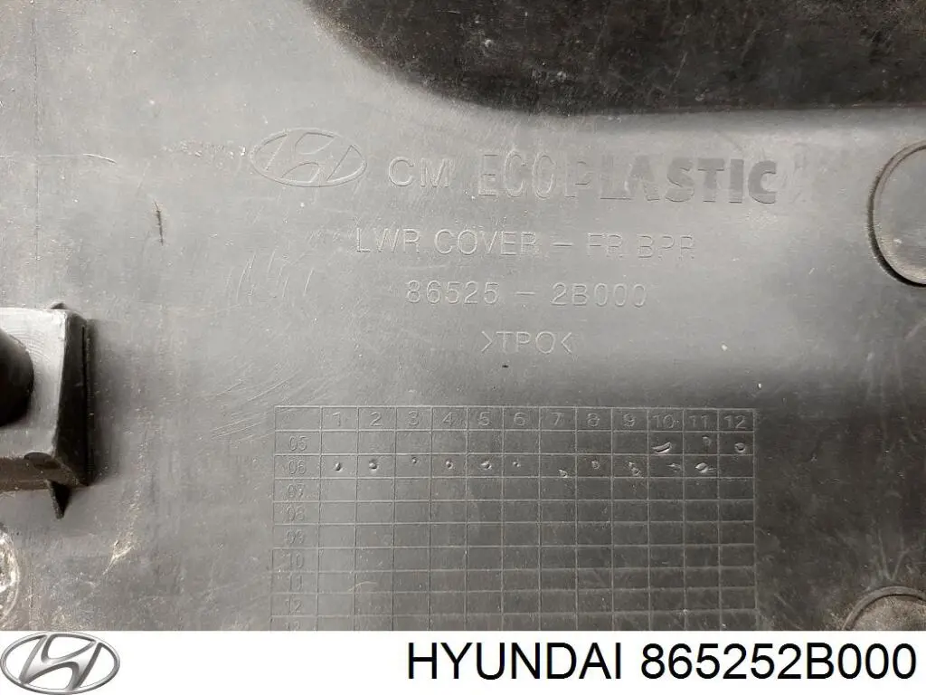 Купить 865252B000 Hyundai/Kia Решетка бампера переднего нижняя