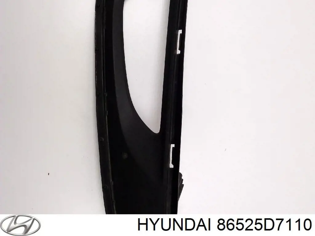86525D7110 Hyundai/Kia заглушка (решетка противотуманных фар бампера переднего левая)