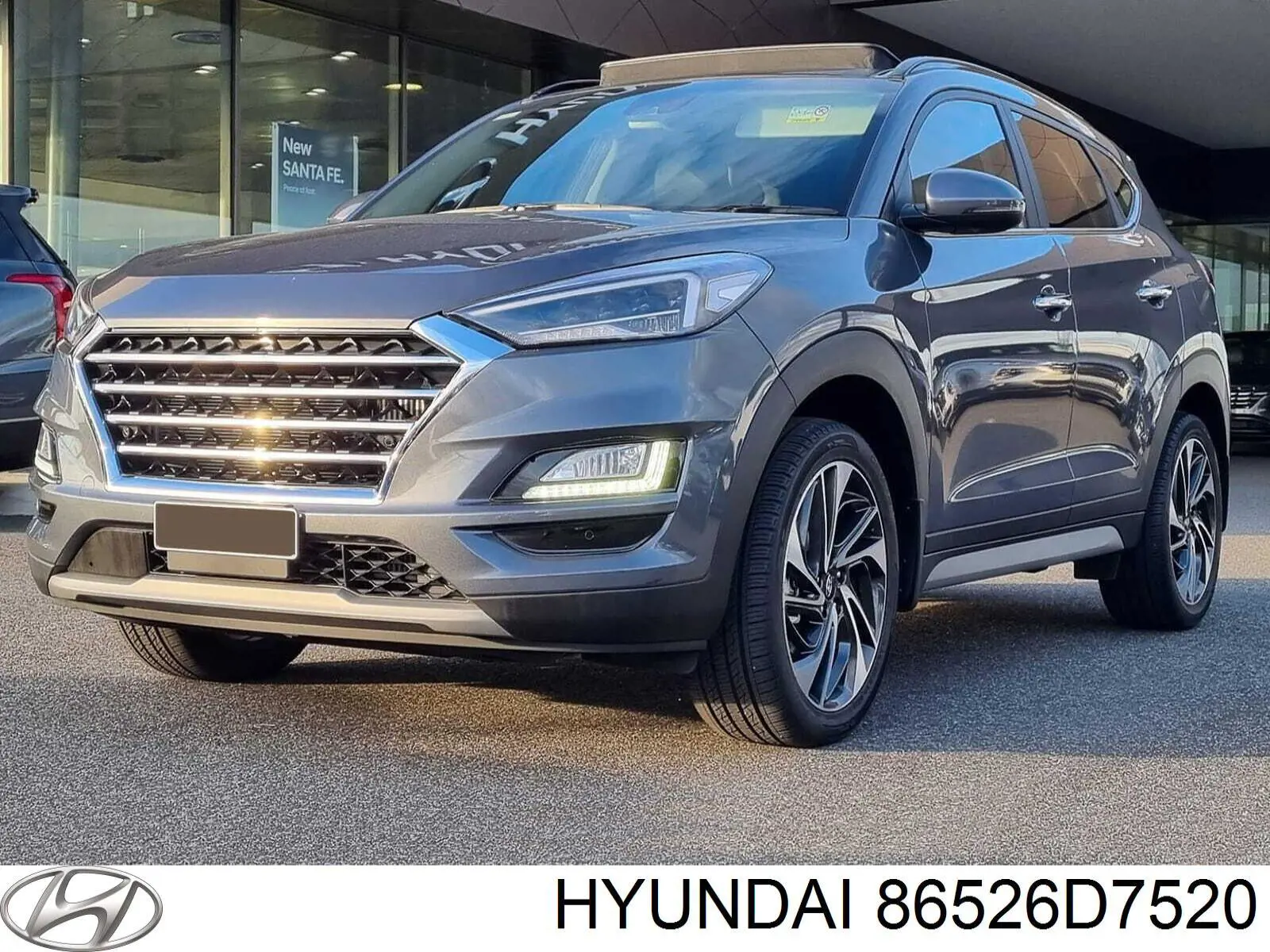Купить 86526D7520 Hyundai/Kia Заглушка (решетка) противотуманных фар бампера переднего правая