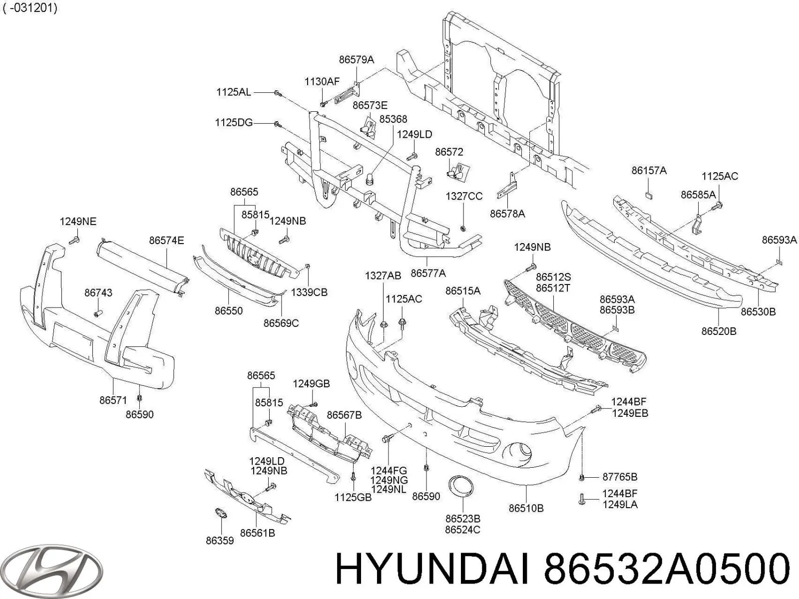 86532A0500 Hyundai/Kia 