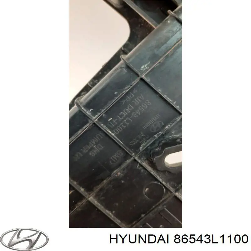86543L1100 Hyundai/Kia Дефлектор переднего бампера левый