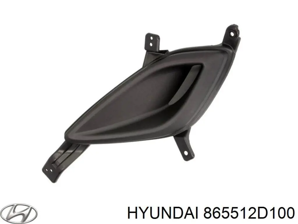 Решетка бампера переднего центральная на Hyundai Elantra 