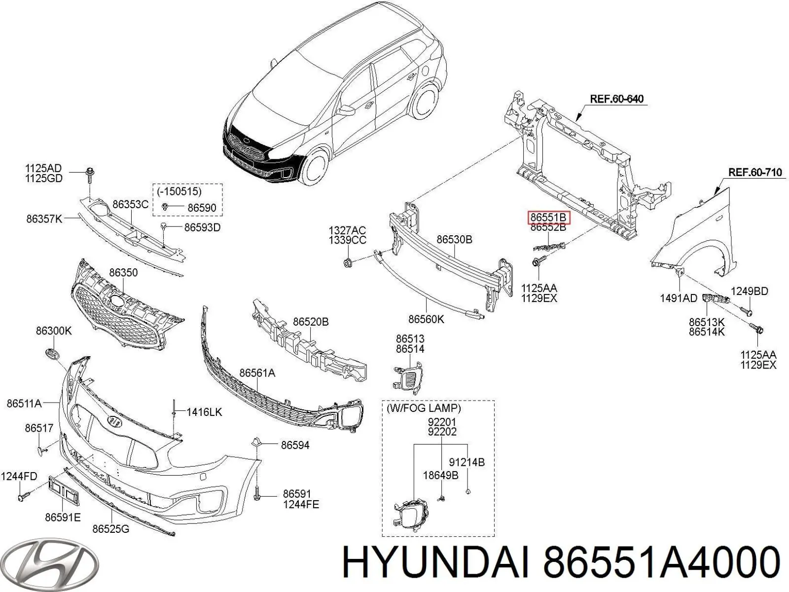 86551A4000 Hyundai/Kia 