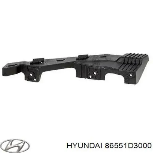 86551D3000 Hyundai/Kia кронштейн бампера переднего левый
