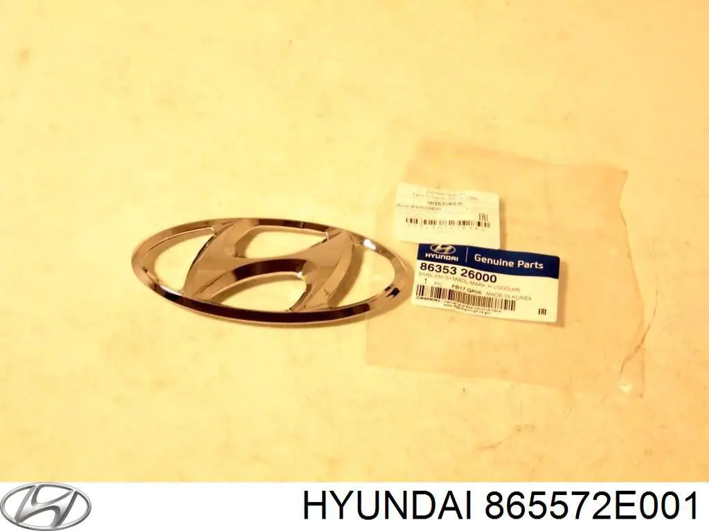 865572E001 Hyundai/Kia заглушка (решетка противотуманных фар бампера переднего левая)