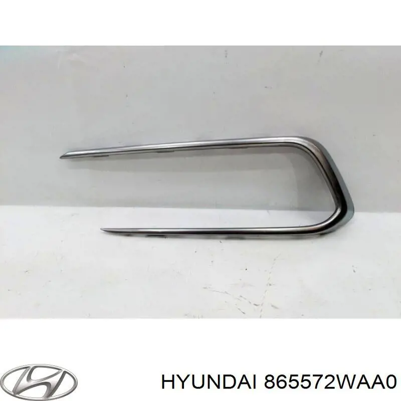 Ободок (окантовка) фары противотуманной левой 865572WAA0 Hyundai/Kia