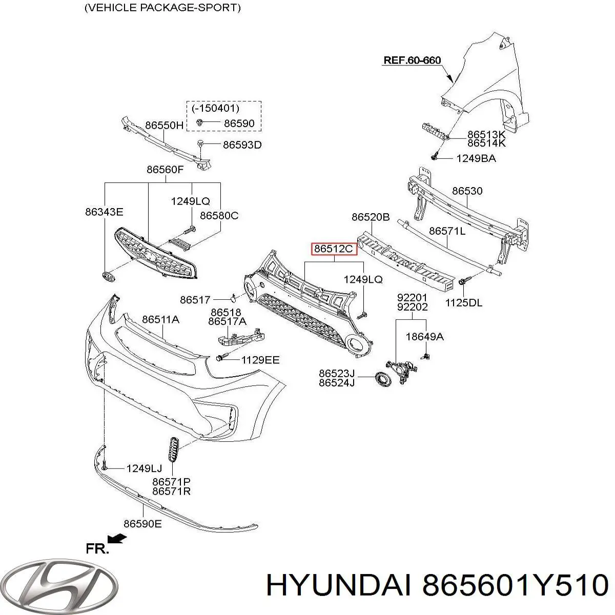 865601Y510 Hyundai/Kia 