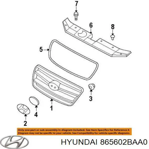  865602BAA0 Hyundai/Kia