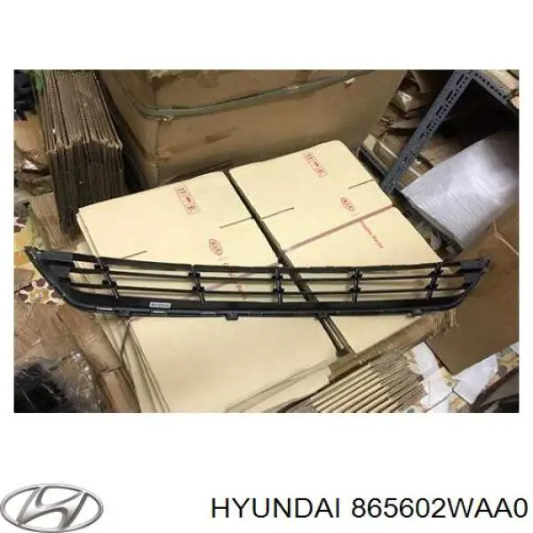 Решетка бампера переднего нижняя Hyundai/Kia 865602WAA0