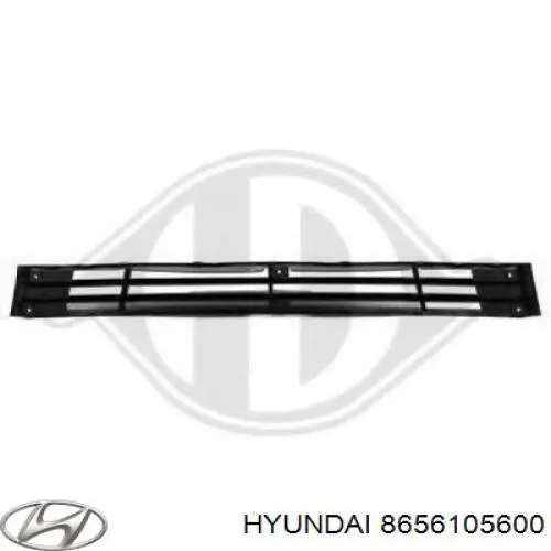 8656105600 Hyundai/Kia Центральная решетка переднего бампера
