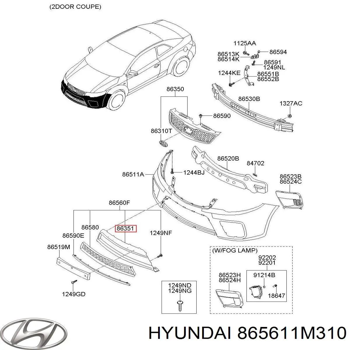 865611M310 Hyundai/Kia 