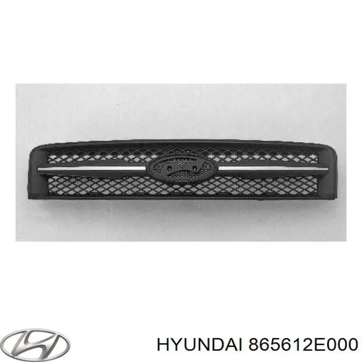 Купить 865612E000 Hyundai/Kia Решетка переднего бампера, центральная