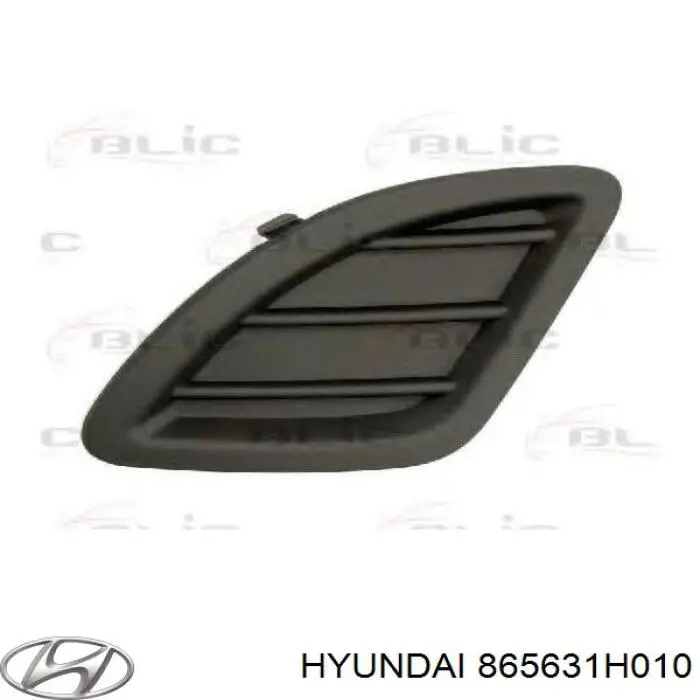 865631H010 Hyundai/Kia заглушка (решетка противотуманных фар бампера переднего левая)