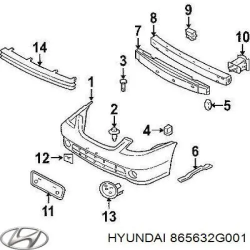  Hyundai/Kia 865632G001 цена, от 2.91 USD