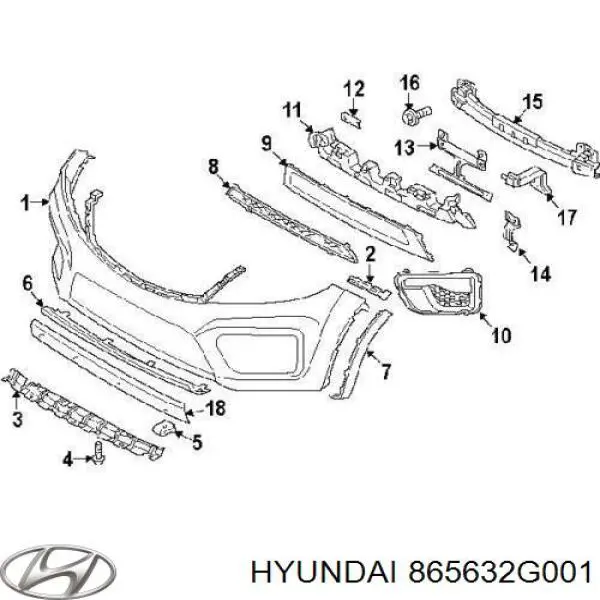 Купить 865632G001 Hyundai/Kia 