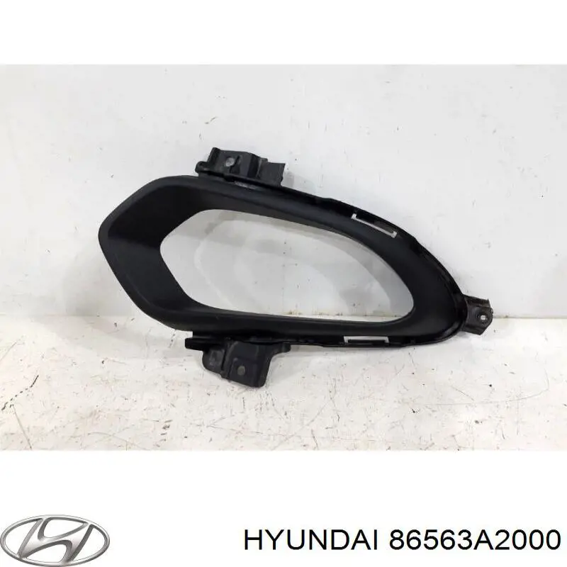 86563A2000 Hyundai/Kia заглушка (решетка противотуманных фар бампера переднего левая)