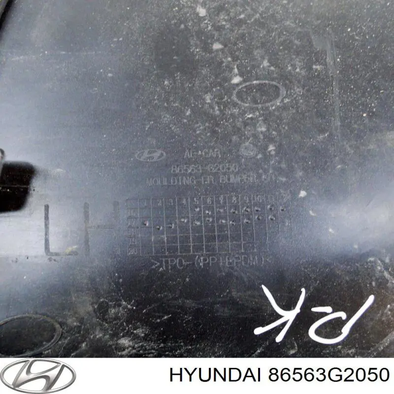 Ободок/окантовка фары противотуманной, левый Hyundai/Kia 86563G2050 цена, от 43.14 USD