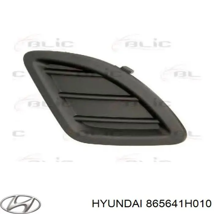 865641H010 Hyundai/Kia заглушка (решетка противотуманных фар бампера переднего правая)