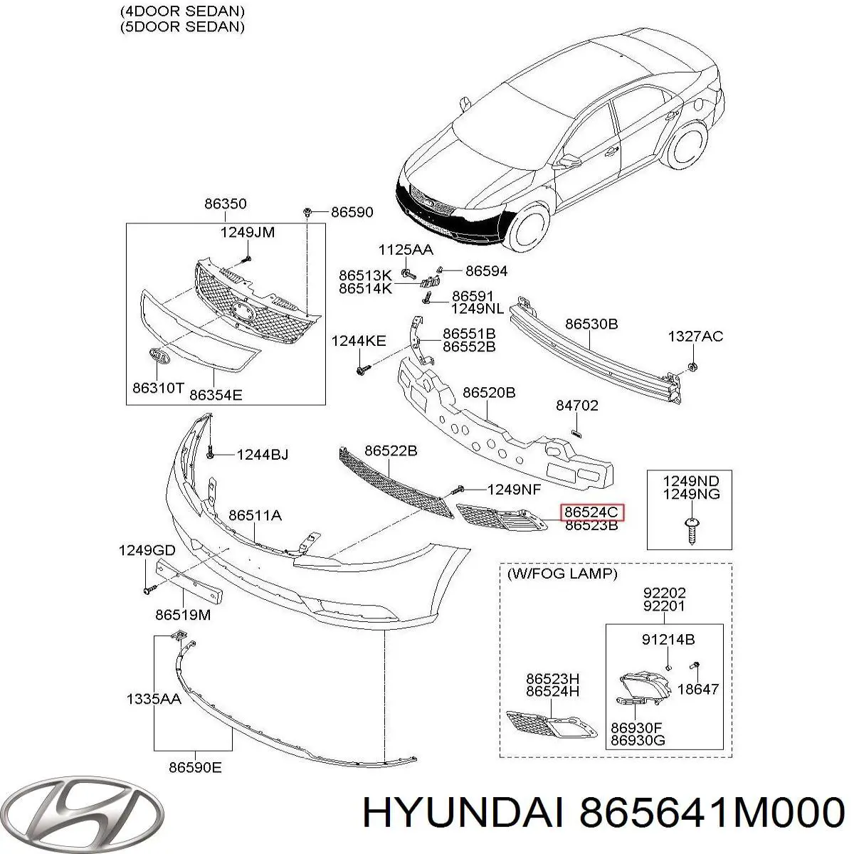 865641M000 Hyundai/Kia 