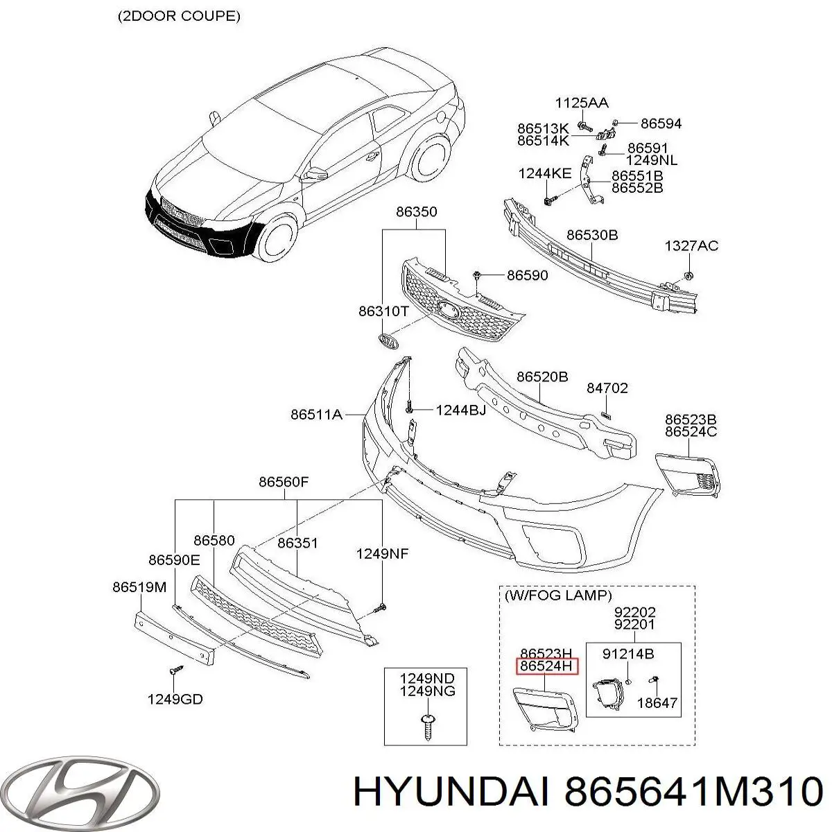  Hyundai/Kia 865641M310 цена, от 31.58 USD