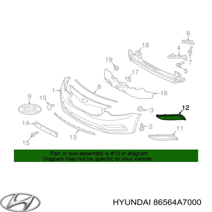  86564A7000 Hyundai/Kia